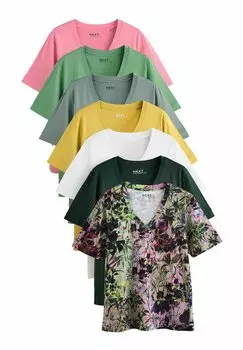 Футболка с принтом SLOUCH 7 PACK Next, черный