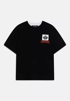 Футболка с принтом SLOUCH FIT Dsquared2, цвет black