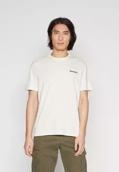 Футболка с принтом SMALL LINEAR LOGO PRINT TEE Timberland, цвет vintage white