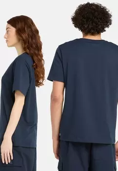 Футболка с принтом SMALL LOGO PRINT TEE LEMON PEPPER Timberland, темно-синий