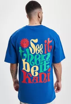 Футболка с принтом Small Signature Karl Kani, синий
