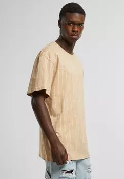 Футболка с принтом Small Signature Logo Tee Karl Kani, песочно-белый