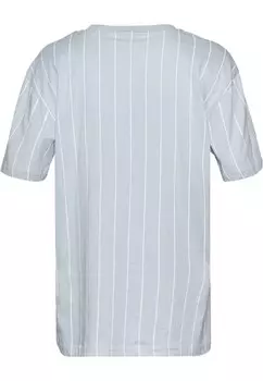 Футболка с принтом SMALL SIGNATURE PINSTRIPE OS Karl Kani, светло-голубой