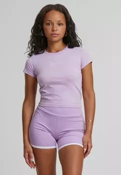 Футболка с принтом SMALL SIGNATURE SHORT Karl Kani, фиолетовый