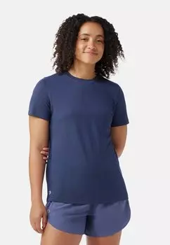 Футболка с принтом Smartwool, темно-синий