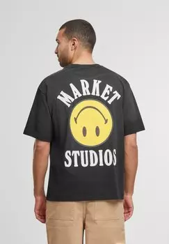 Футболка с принтом SMILEY LOCKUP Market, черный