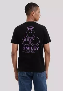 Футболка с принтом SMILEY ORIGINALS LTD EDITION SINCE F4NT4STIC, черный