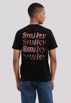 Футболка с принтом SMILEY ORIGINALS RAVE STREETWEAR F4NT4STIC, черный