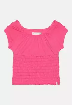 Футболка с принтом SMOCKED FIRST Abercrombie & Fitch, цвет pink