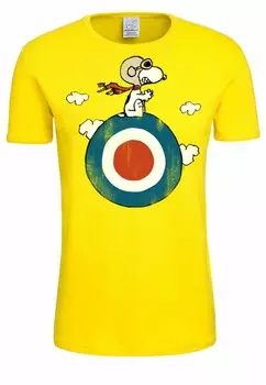 Футболка с принтом SNOOPY LOGOSHIRT, желтый