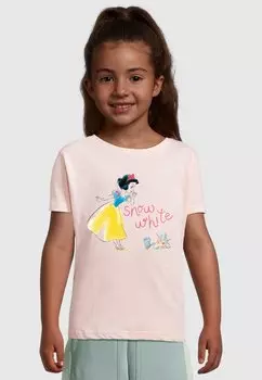 Футболка с принтом SNOW WHITE -BIRD SHORT SLEEVE TEE ABSOLUTE CULT, фуксия