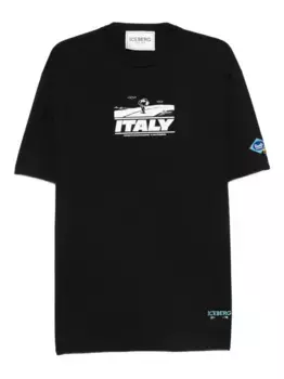 Футболка с принтом Снупи x PEANUTS Iceberg, черный