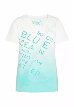 Футболка с принтом Soccx, белый