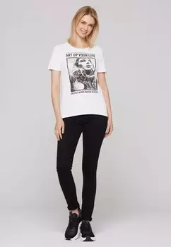 Футболка с принтом Soccx, белый