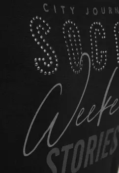 Футболка с принтом Soccx, черный