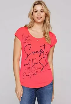 Футболка с принтом Soccx, красный