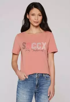 Футболка с принтом Soccx, красный