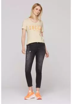 Футболка с принтом Soccx, песочный