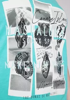 Футболка с принтом Soccx, синий