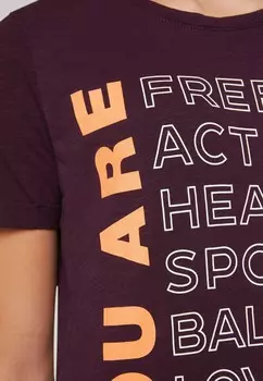 Футболка с принтом Soccx, сиреневый