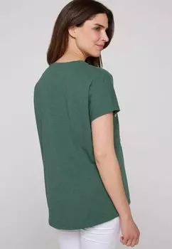 Футболка с принтом Soccx, темно-зеленый