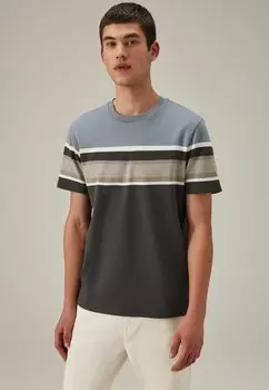 Футболка с принтом SOFT TOUCH REGULAR FIT Next, цвет blue neutral
