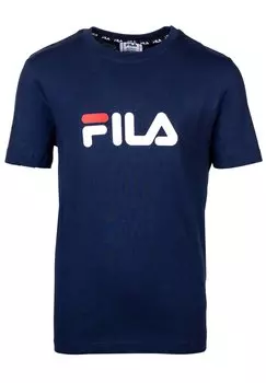 Футболка с принтом SOLBERG Fila, темно-синий