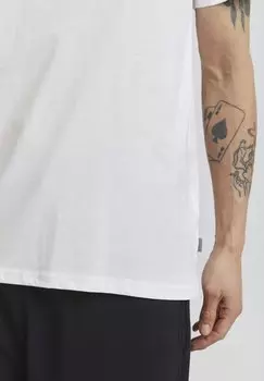 Футболка с принтом Solid, белая