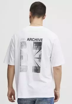 Футболка с принтом Solid, белый