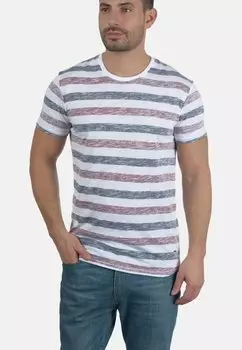 Футболка с принтом Solid, бордовый