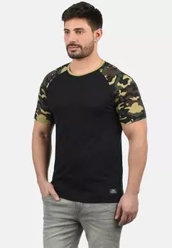 Футболка с принтом Solid, черный