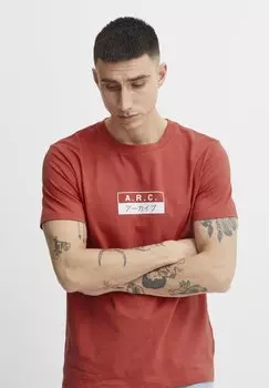 Футболка с принтом Solid, красный