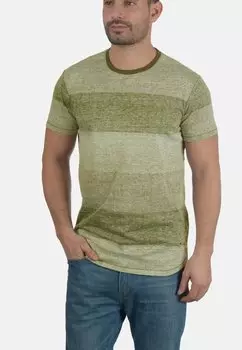 Футболка с принтом Solid, оливковый