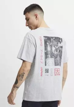 Футболка с принтом Solid, серый