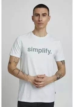 Футболка с принтом Solid, синий