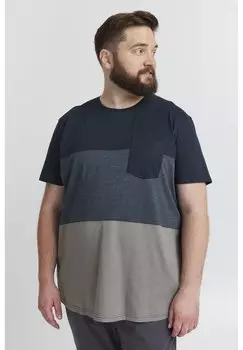 Футболка с принтом Solid, синий