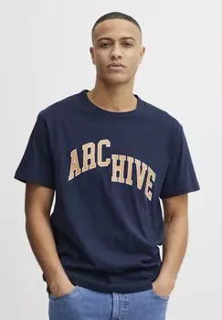 Футболка с принтом Solid, синий