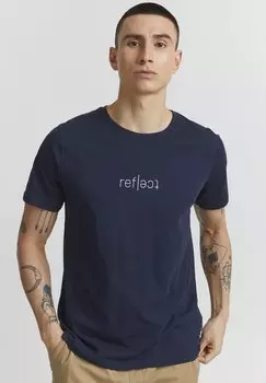 Футболка с принтом Solid, синий