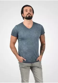 Футболка с принтом Solid, синий