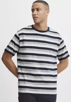 Футболка с принтом Solid, темно-синий