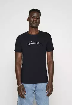 Футболка с принтом Solid Webex Hollister Co., черный