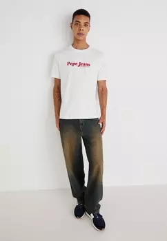 Футболка с принтом SOMERS TEE Pepe Jeans, кремовый
