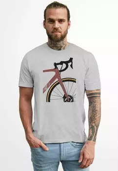 Футболка с принтом SOMMER FASHION STREETSTYLE Neverless, серый