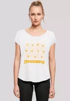 Футболка с принтом SOMMER SONNENBLUME F4NT4STIC, белый