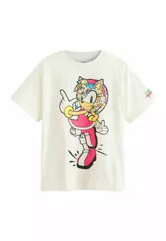 Футболка с принтом SONIC Next, цвет ecru white