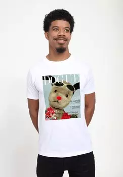 Футболка с принтом SOOTY SWEEP DOGUE GLACEE Henry Tiger, белый