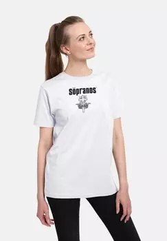 Футболка с принтом SOPRANOS TV SHOW GRAPHIC Henry Tiger, белый