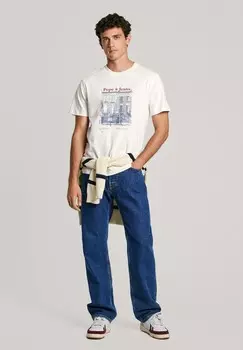 Футболка с принтом SOREN Pepe Jeans, кремовый