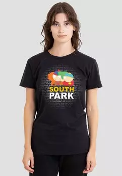 Футболка с принтом SOUTH PARK LYRICS Cotton Soul, черный