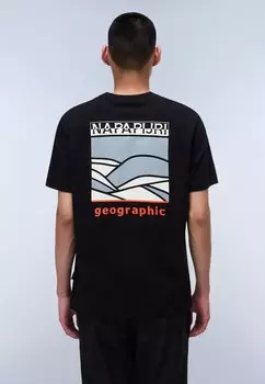 Футболка с принтом SOVANA Napapijri, черный